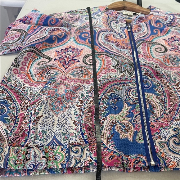 Molly Bracken Paisley Print Women's Bomber Jacket Women’s Sz Large - Picture 12 of 12